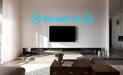 £19.50 • Buy MANCHESTER CITY FC Bedroom Poster Wall Art Sticker, Decal, Car Vinyl, Glass