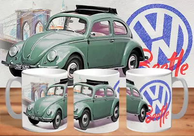 Volkswagen VW Beetle Coffee Mug Birthday Gift • $22.99