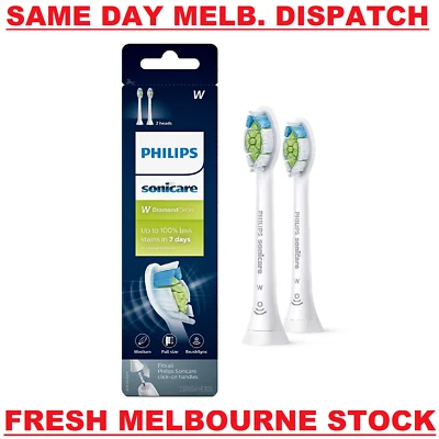 GENUINE Philips SONICARE W HX6062/65 Replacement Toothbrush Head WHITE - 2 PACK • $44.50