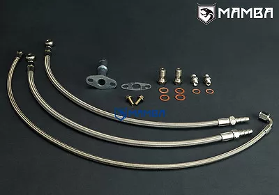 MAZDA MIATA MX-5 323 GTX W/ IHI RHB5 VI58 Turbo Oil & Water Line Kit • $127.76