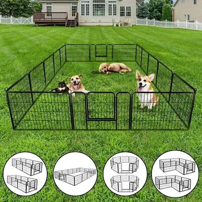 $125.88 • Buy Puppy Pet Playpen Hogh Panels 8 Panel Indoor Outdoor Metal Protable Dog Fence