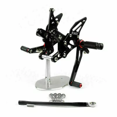 Rearset Rear Set Foot Pegs Fit For Kawasaki ZX6R ZX 6R 2007-2008 Black US Stock • $139.63