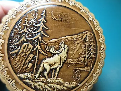 3  Russian BIRCH BARK Jewelry Trinket Box DEER Elk Church Wood Art Wild Life • $24.88