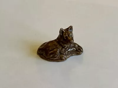 Wade Whimsies Brown Alsatian German Shepherd Dog Miniature Figurine Ornament • £7.50