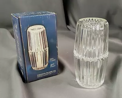 Crystal Candle Holder 2 Piece Twinkle Light Clear  VTG Original Box C181 • $16.99