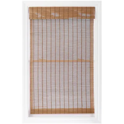 Custom Made Cordless Natural Woven Wood Roman Shade - Choose Exact Size & Color! • $79.09