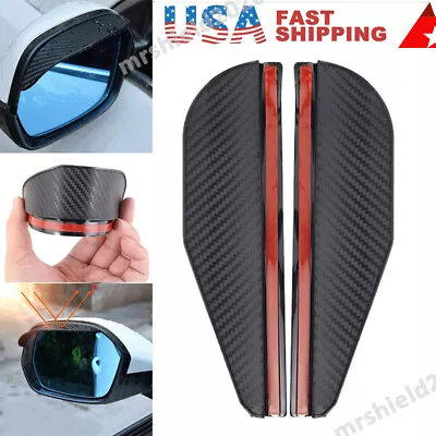 2x Car Rear View Side Mirror Rain Board Eyebrow Guard Sun Visor Accessories • $4.49