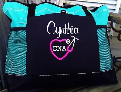 Personalized Nurses Appreciation Week Gift Idea Tote Bag Medical Monogrammed • $18