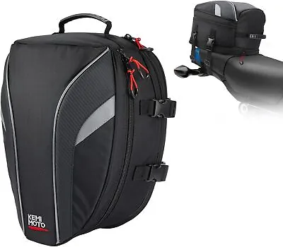 Motorcycle Tail Bag Rear Seat Luggage Bag Expandable For Grom MSX125 2022-2024 • $37.99