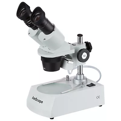 AmScope 40X-80X Student Binocular Stereo Microscope With Dual Lights • $153.99