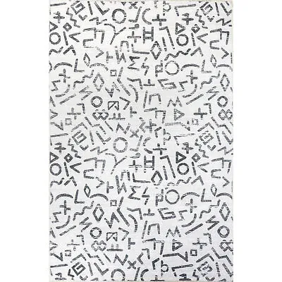 NuLOOM Tania Modern Symbols Machine Washable Area Rug • $56.22