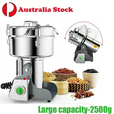 New 2500g Electric Grain Grinder Powder Mill Crusher Commercial Grinding Machine • $289.96