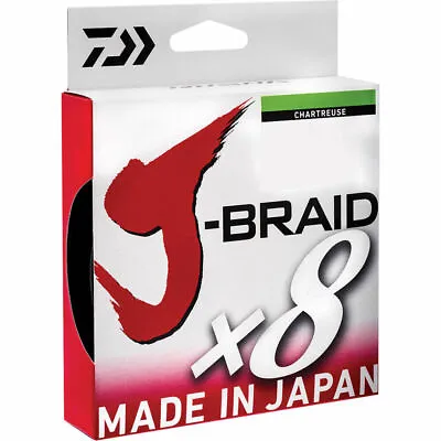 Brand New - Daiwa J Braid X8 150m Chartreuse Braided Fishing Line - Choose Lb • $34.99