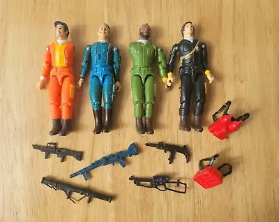 X 4 Vintage 1980s Canell A-Team Action Figures + Weapons  • £9.99