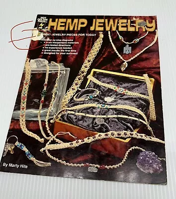 HEMP JEWELRY Macrame Pattern 25 Designs Bead 1997 Craft Leaflet Book Instruction • $9.99