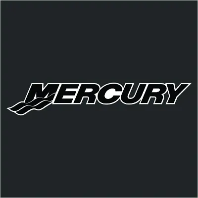 Mercury Black Carpet Graphic Decal Sticker For Fishing Bass Boats 700-108 • $11.99