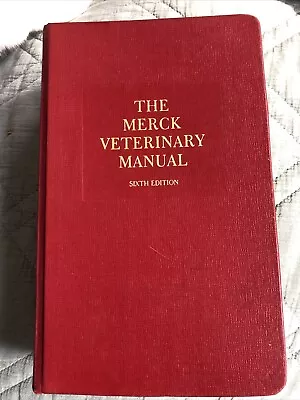 The Merck Veterinary Manual 6th Edition 1986 Hardcover Book • $6