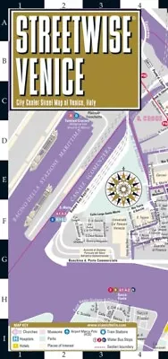 Streetwise Venice Map - Laminated City Center Street... - Free Tracked Delivery • £8.14