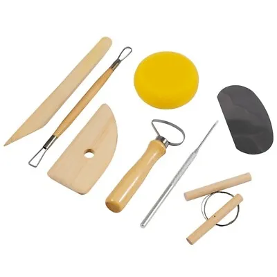 £7.99 • Buy 8 Piece Clay Sculpting Pottery Tools Art Projects Carving Kit Sets Sponge Knife