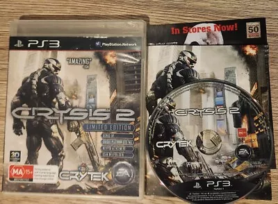 CRYSIS 2 LIMITED EDITION PlayStation 3 PS3 Complete  • $6.60