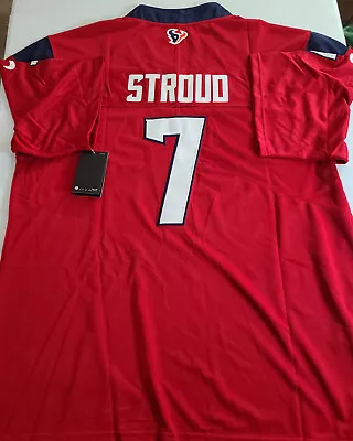 Stitched NWT Mens Red Texans Jersey #7 C.J. Stroud Sizes SMLXL2XL3XL *NEW* • $42.99