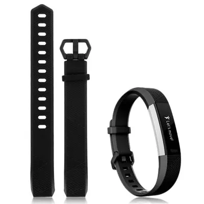 $7.95 • Buy New Replacement Silicone Wrist Band Secure Buckle Fitbit Alta HR / Ace