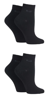£14.99 • Buy Elle  Ladies Anklets, No Show, Trainer And Regular Soft Bamboo Socks 4 Pair Pack