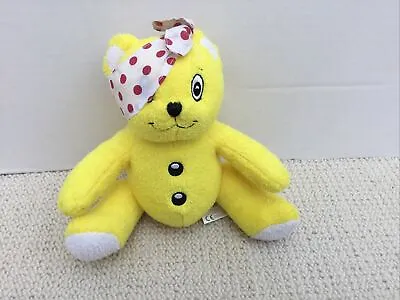 BBC Children In Need Pudsey Bear Colour Yellow Plush Soft Toy Sitting Position • £6