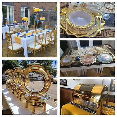 Gold Chiavari Chairs For HIRE. Wedding Decor Birthdays Marquee Event Hire • £3