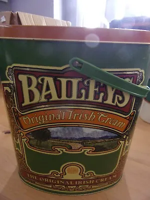 Vintage Baileys Original Irish Cream 11   Metal Container / Carrier / Bucket • $15