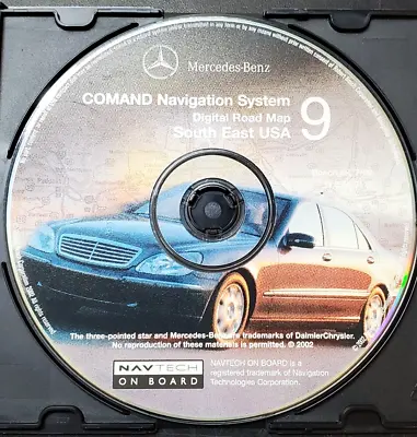 2002 Mercedes Benz Command Navigation GPS CD # 9 Map Disc Q6 46 0117 Ver. 7/02 • $39