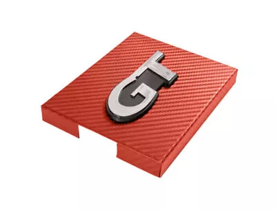 1998-2004 Mustang Red Carbon Fiber Stainless Engine Fuse Box Cover W/ GT Emblem • $45.95