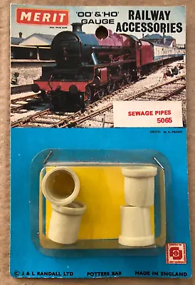 Vintage Merit Railway Oo & Ho Gauge Accessories -5065 -4 Sewage Pipes • £3.99