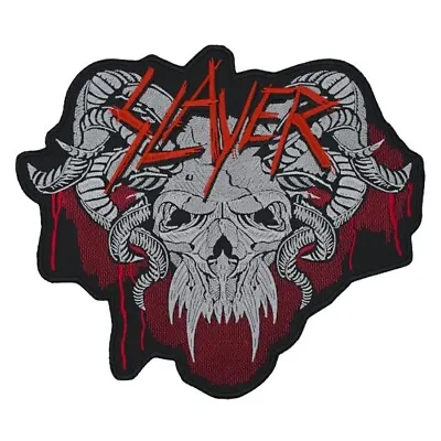 Slayer Demon Skull Baphomet Sew-on Back Patch | American Thrash Metal Band Logo • $19.99