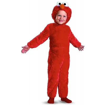 Sesame Street Elmo Deluxe Comfy Fur Costume For Toddler Small 2T • $30.99