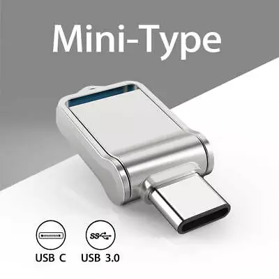 Metal Mini USB 3.0 32GB Type C Dual Flash Drive Type C Samsung Android Phone PC • $9.99