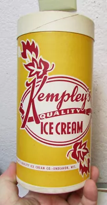 Vintage Kempleys Empty Ice Cream Container Endeavor Wisconsin Great Colors  • $19.99