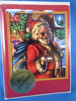 Lot Of 8 JERRY GARCIA GRATEFUL DEAD XMAS CARDS J. Art 1995 Santa Greatful 90s U • $19.99