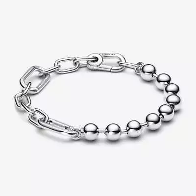 *BRAND NEW* Pandora ME 925 Silver Metal Bead & Link Chain Bracelet 592793C00 • $109.25