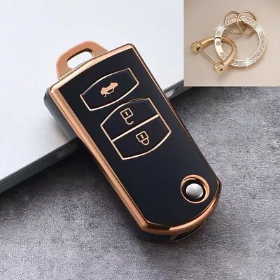 TPU Remote Flip Key Cover Case For MAZDA 3 2 6 MPS SP23 CX7 CX9 3Button Black • $18.99