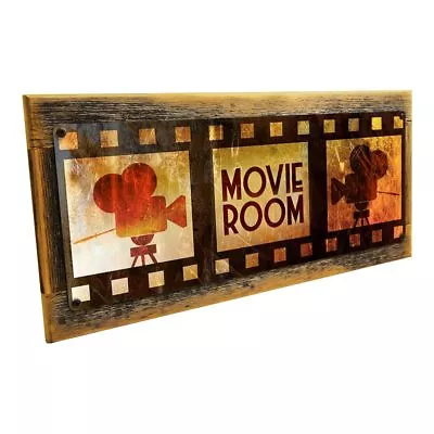 Movie Room Metal Sign; Wall Decor For Home Theater Or Family Room • $29.99