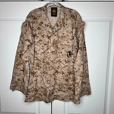 EA Industries Dessert US Marine Corps Uniform Digital Camo Brown Collared Size S • $27.55