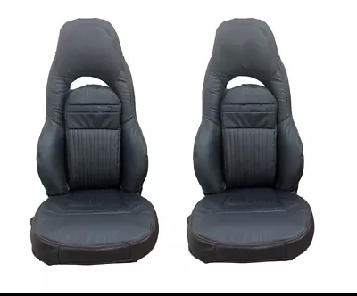 Custom Made FIT CHEVY CORVETTE C5 SPORTS LEATHER REPLACEMENT SEAT COVERS 97-04  • $344