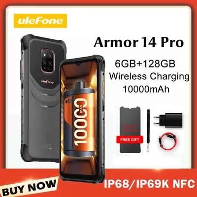 Ulefone Power Armor 14 Pro 6GB+128GB IP68/IP69K Rugged Smartphone 10000mAh NFC • $412.15