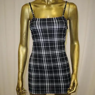 Zaful Black And White Check Cami Dress Size S • £6.50
