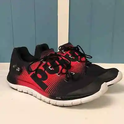 Reebok Z Pump Fusion Black/Red Athletic Running Shoes M47885 Men's Size 13 • $51