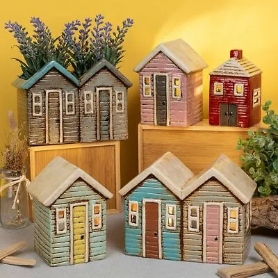 £19.99 • Buy Shudehill Village Pottery Ceramic Tealight Holder Different Coloured Houses