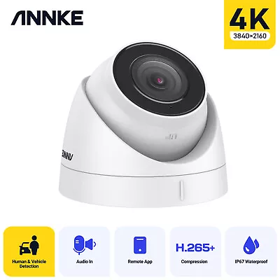 £55.99 • Buy ANNKE C800 4K 8MP Dome CCTV Audio In IP Camera IP67 For Home Security POE System