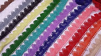£1.69 • Buy 1 Yard Beautiful Embroidered Pattern Lace Trimming Ribbon Net Wedding Dress