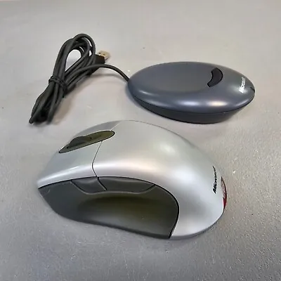 Microsoft Wireless Intellimouse Optical Explorer Gray Mouse And USB Receiver • $39.99